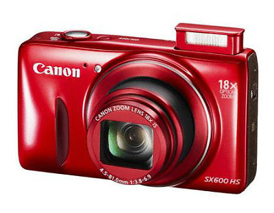 Canon PowerShot SX600 HS 16.0MP Digital Camera - Red for sale