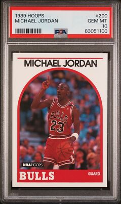 Michael Jordan 1989 Hoops Basketball Card #200 Graded PSA 10 | eBay