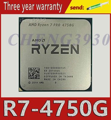 AMD Ryzen 7 PRO 4750G AM4 Desktop 3.6GHz 8-core R7 4750G- CPU