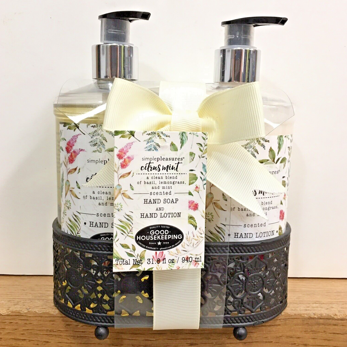 Simple Pleasures Citrus Mint 2pc Gift Set 31oz Hand Soap Lotion