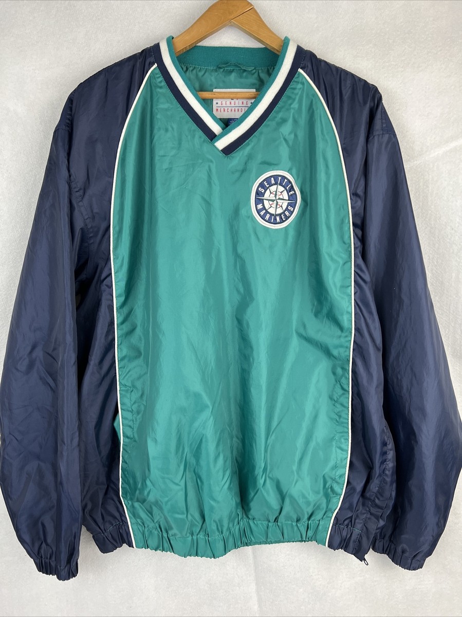 Seattle Mariners Jacket Pull Over Mariners Baseball Windbreaker