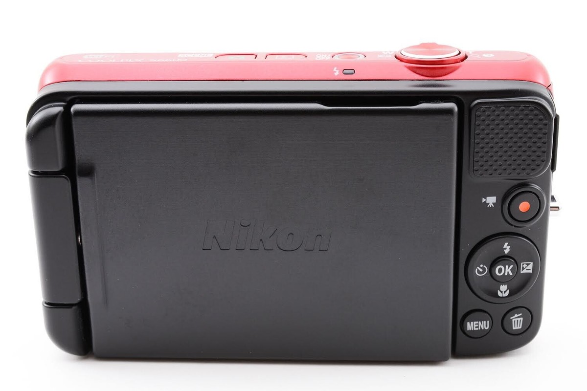 NIKON COOLPIX S6600 16MP Camera WiFi Red Mint | eBay
