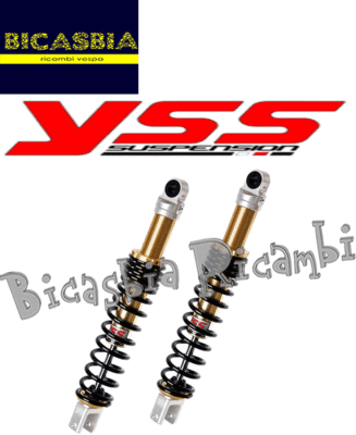 13564 - Pair Of Rear Shock Absorbers YSS Honda 400 600 FJS Silver