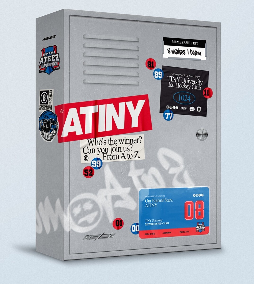 ATEEZ 2024 ATINY 5TH MEMBERSHIP KIT TINY University FROM A TO Z