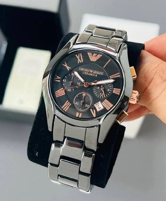 Emporio Armani Ceramica Black Men's Watch - (AR1410) for sale