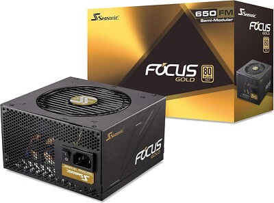 Seasonic FOCUS GM-650, SSR-650FM 650W 80+ Gold Semi-Modular ATX