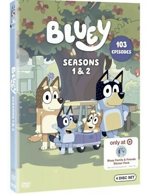 NEW AND SEALED “Bluey Seasons 1 & 2” [TARGET Exclusive DVD Set