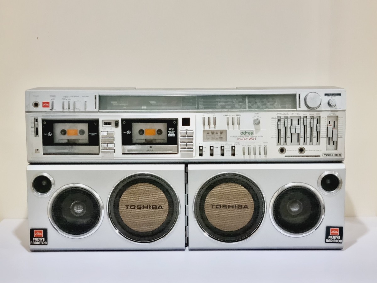 VINTAGE TOSHIBA BOMBEAT WX-1 CASSETTE THE BOOMBOX MONSTER - RT