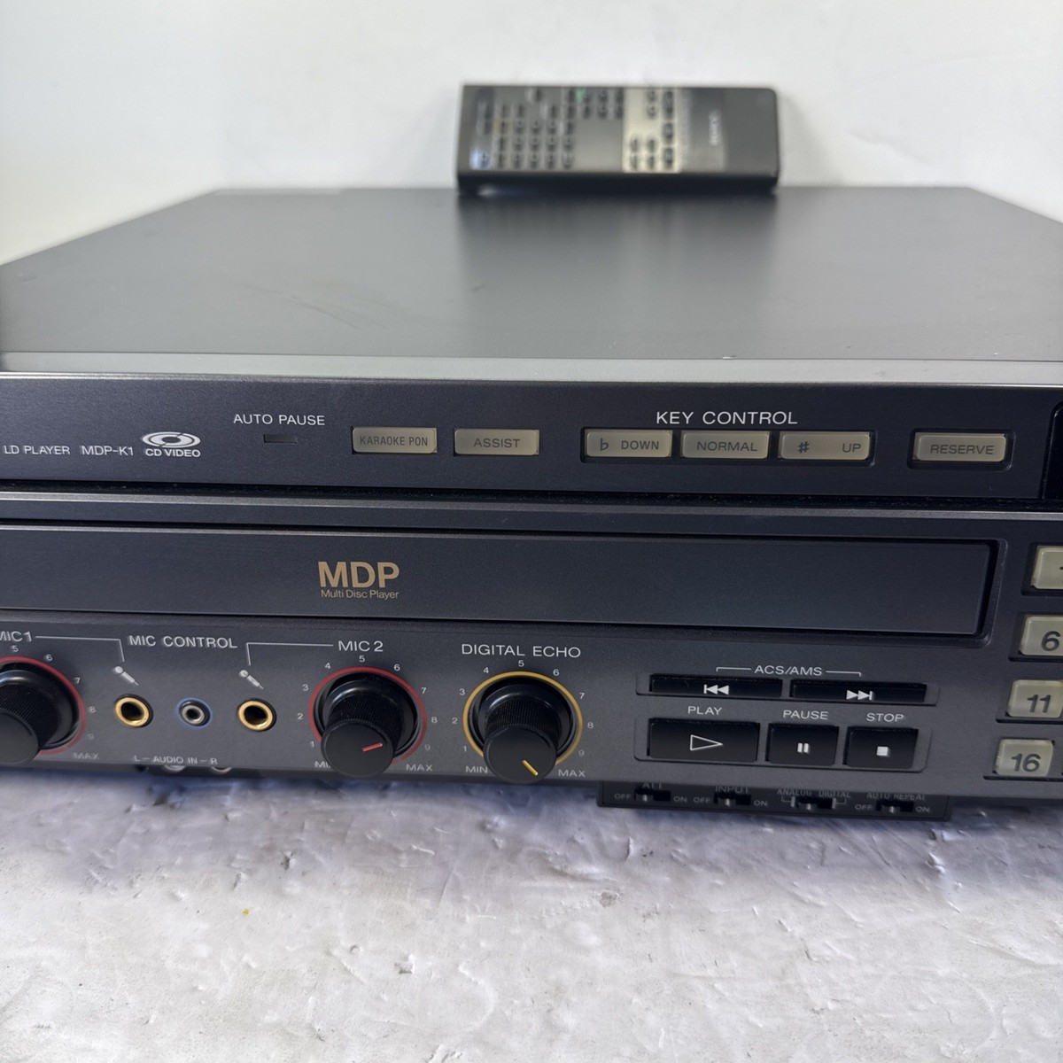 希少】SONY MDP-K1 レーザーディスク LD CD カラオケ対応機 Vintage