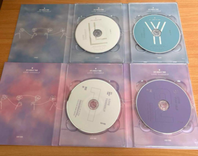 BTS World Tour LOVE YOURSELF DVD EUROPE & NEW YORK Set with Photos