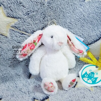 AUTHENTIC Jellycat Blossom Cream Bunny Berry Strawberry Bag Charm