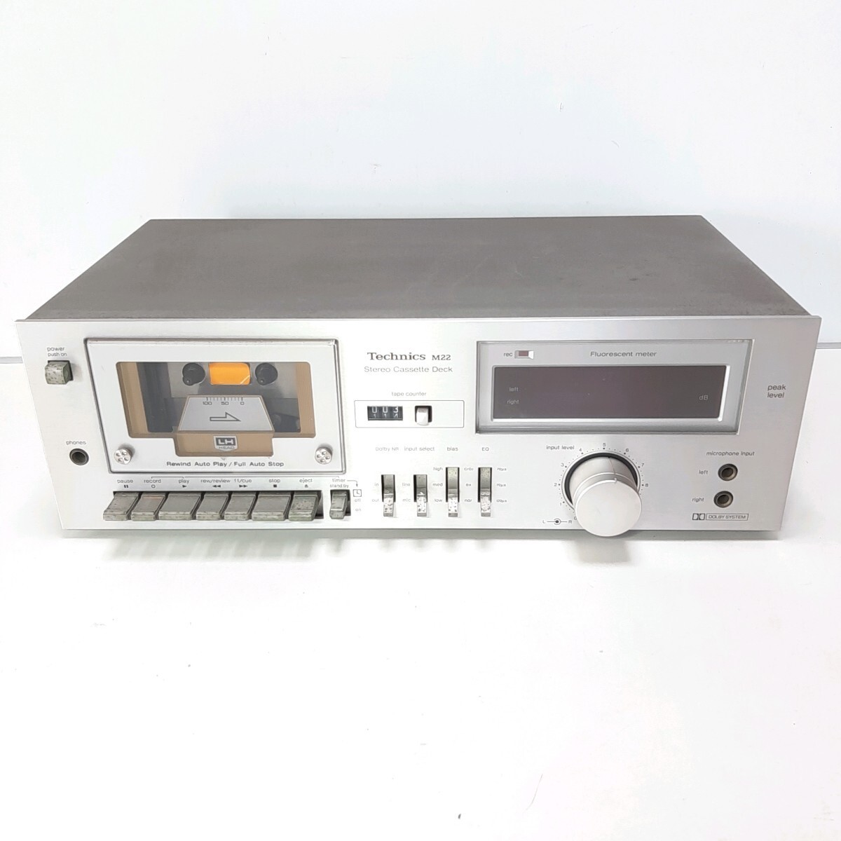 Technics RS-M22 Stereo Cassette Deck Panasonic Tested Vintage