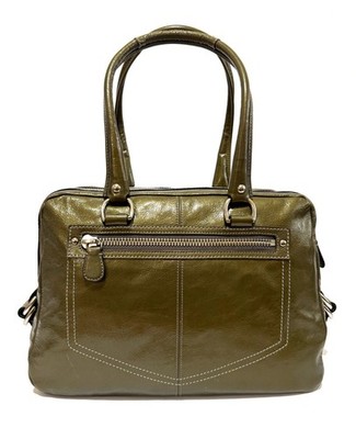 RARE Coach Legacy Archive Ltd Ed Peyton Sage Green Patent Leather