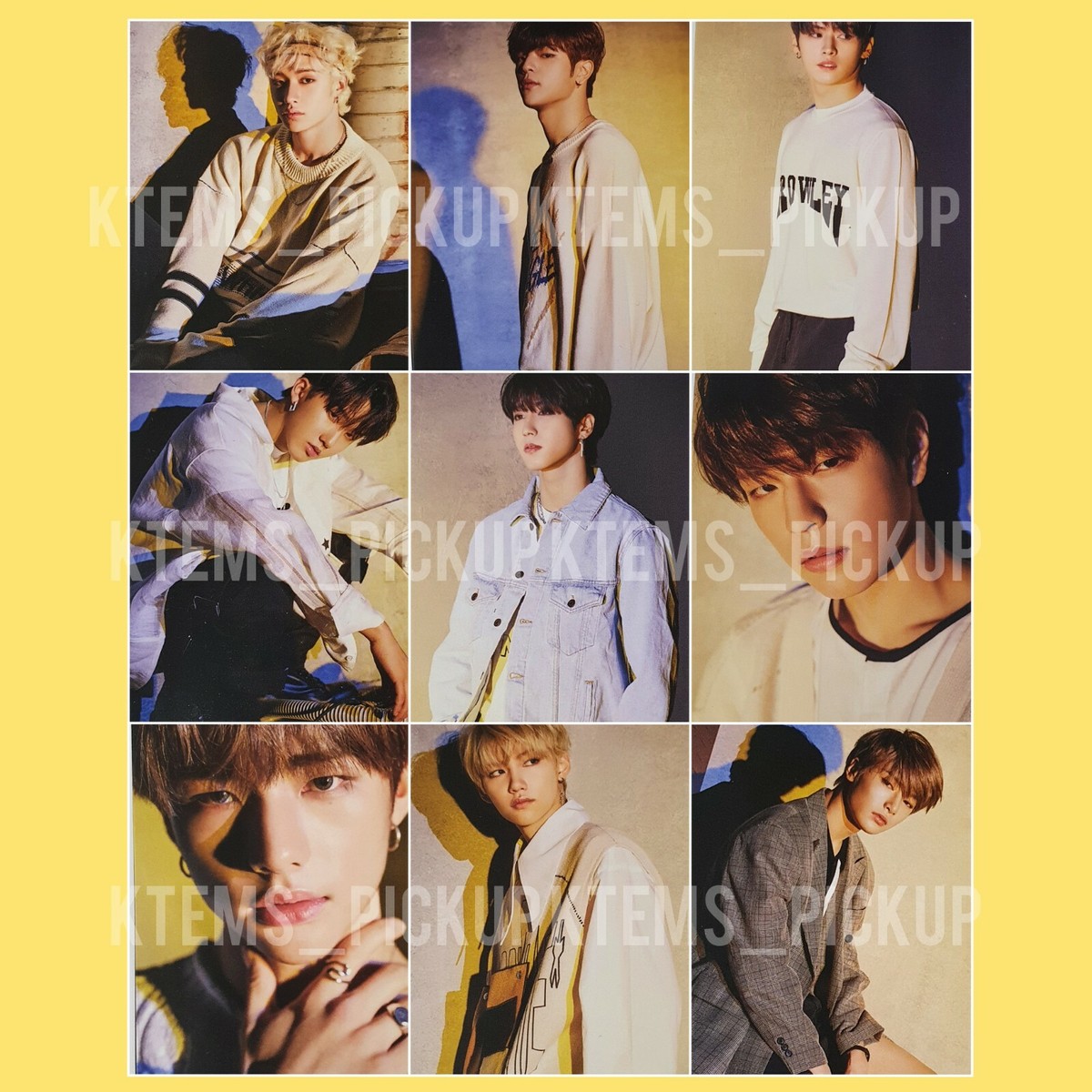 restocked) Stray Kids Yellow Wood message photocard Pre order