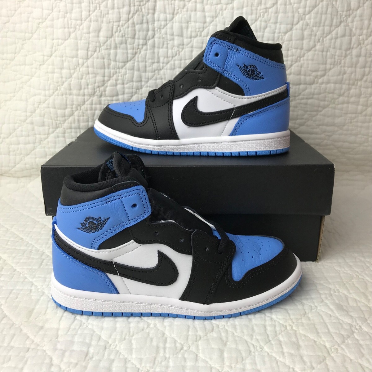 Jordan 1 Retro High OG (TD) Toddler Kid's Shoes SZ 10C Blue/White