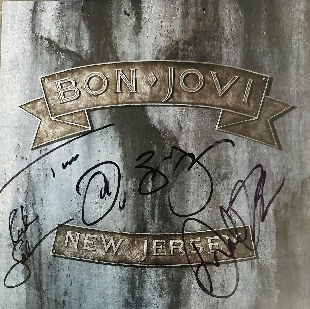 Bon Jovi Signed Album Jon Bon Jovi Autograph Vinyl New Jersey Tico