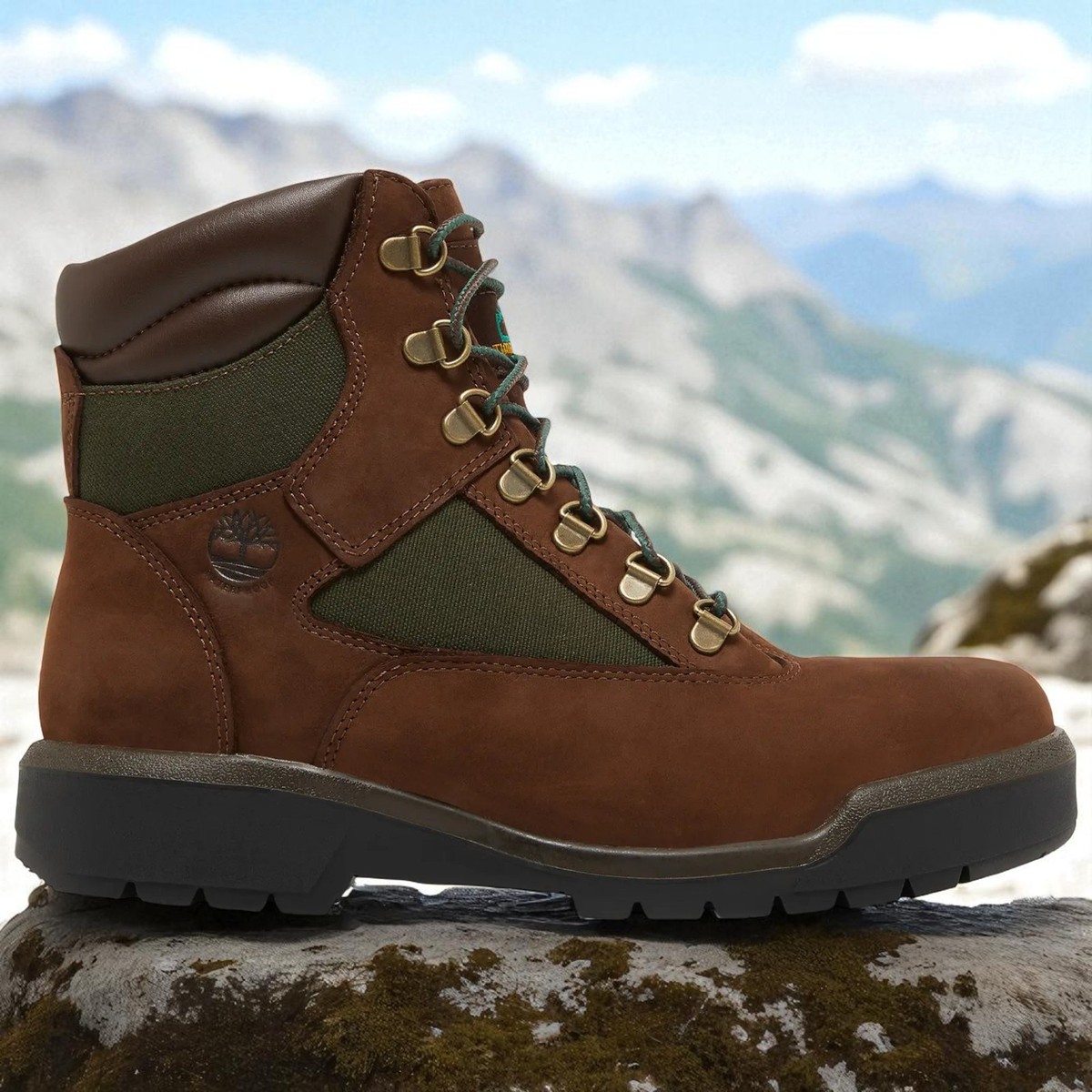 TB0A18AHD47] Mens Timberland 6 Inch Field Boots 'Beef & Broccoli