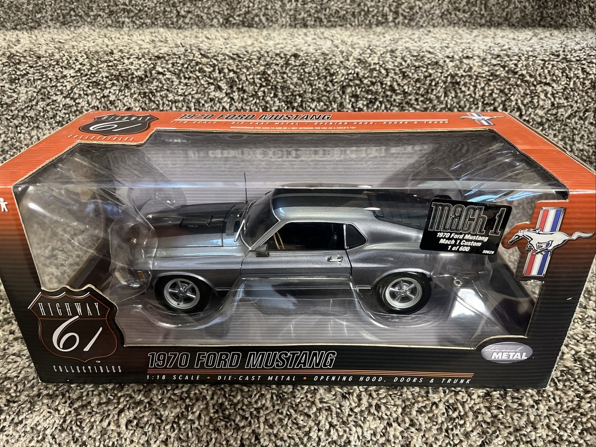 1/18 1970 FORD MUSTANG MACH 1 CUSTOM GUN METAL GRAY HIGHWAY 61