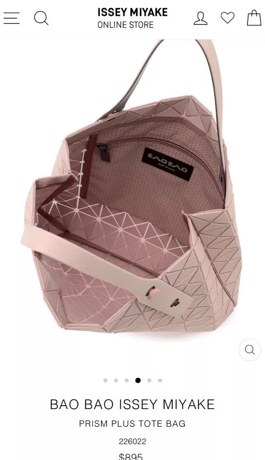 Bao Bao Issey Miyake Prism Plus Tote NWT Color: Pink Beige NEW