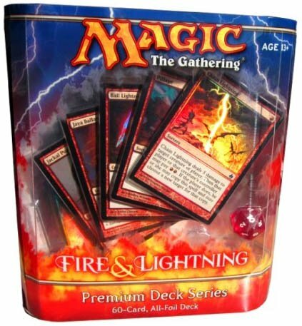 MTG Magic Premium Deck Series Fire & Lightning 60 Cards All Foil