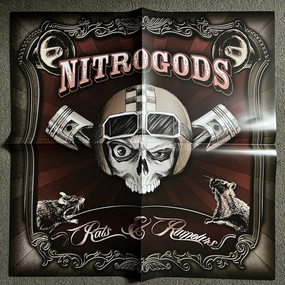 Nitrogods Rats & Rumours Clear Vinyl LP. Vinyl Is Mint With CD