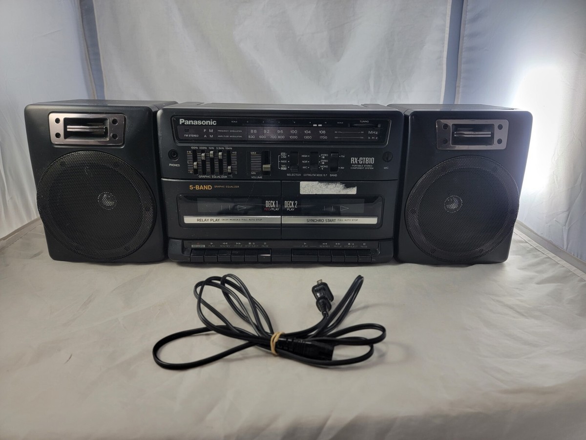 Vintage Panasonic RX-CT810 Stereo Dual Cassette Tape Equalizer