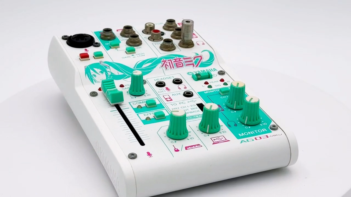 YAMAHA AG03-MIKU Hatsune Miku Webcasting Mixer 3-Channel USB Audio