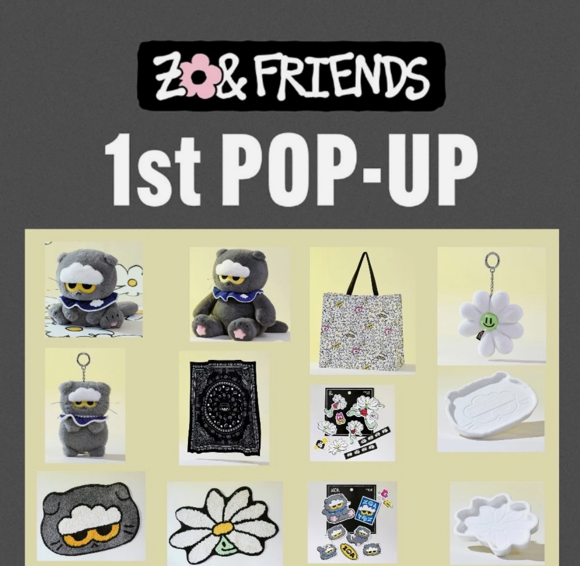 G DRAGON G-DRAGON ZO&FRIENDS 1st POP-UP ZOA A&NE OFFICIAL IN STOCK