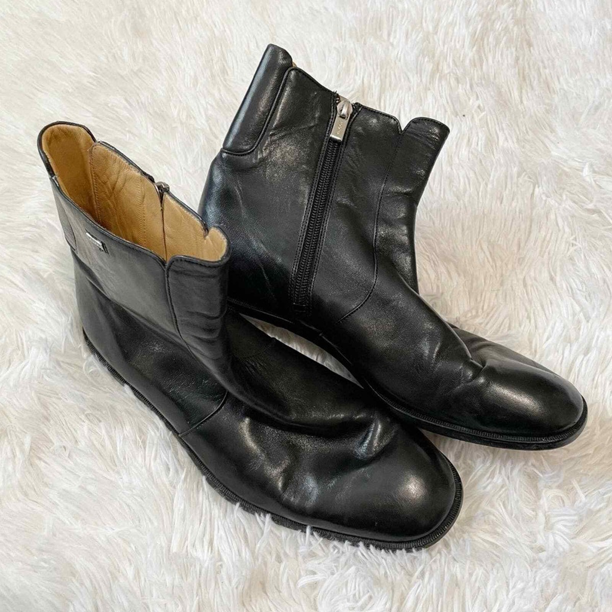 Bally Black Leather Side Zipper Boots | eBay