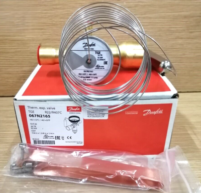 1PC- Danfoss 067N2165 Thermostatic expansion valve, TGE, R22/R407C