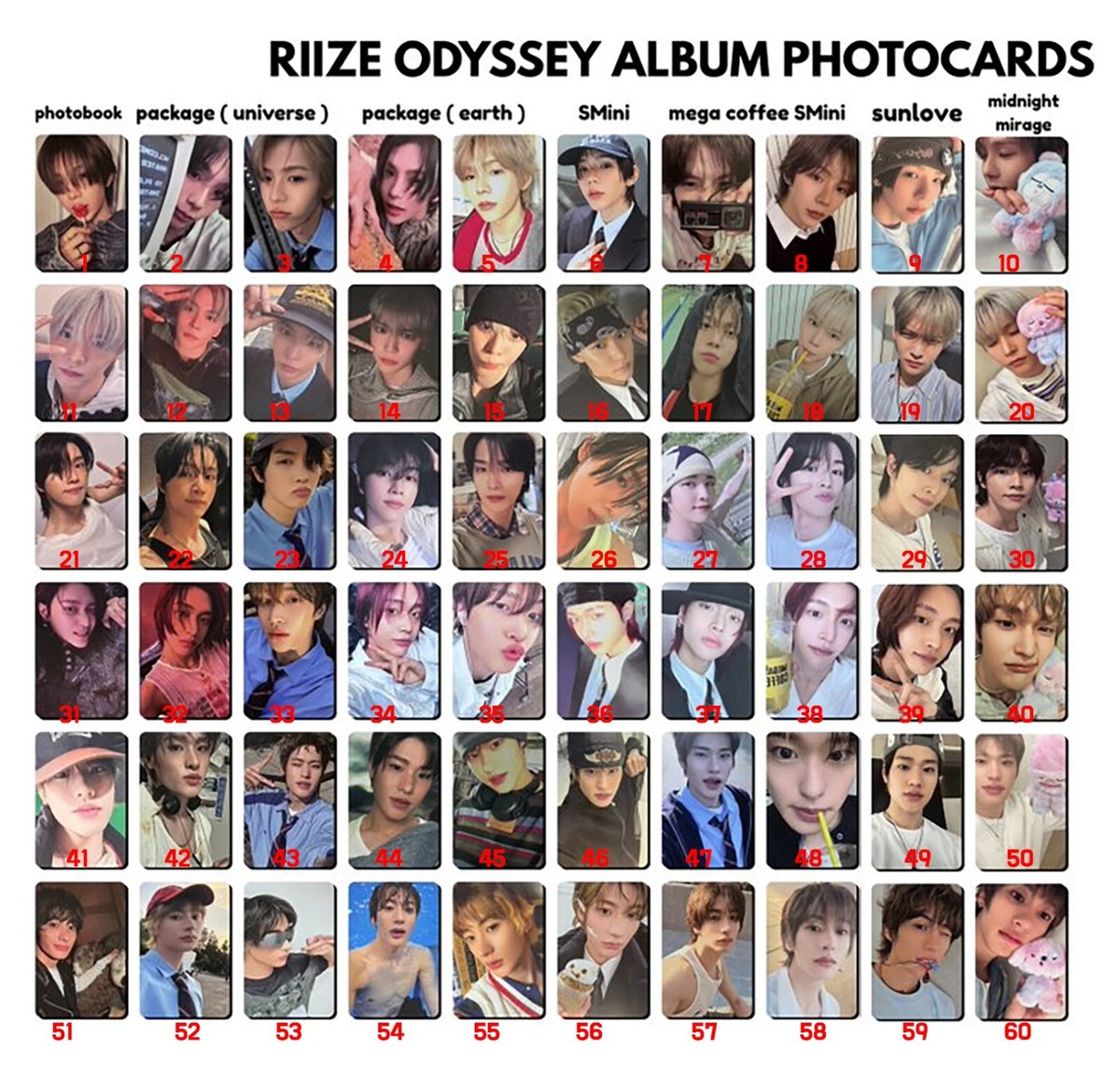 RIIZE - ODYSSEY Album genuine Official book /Package / smni