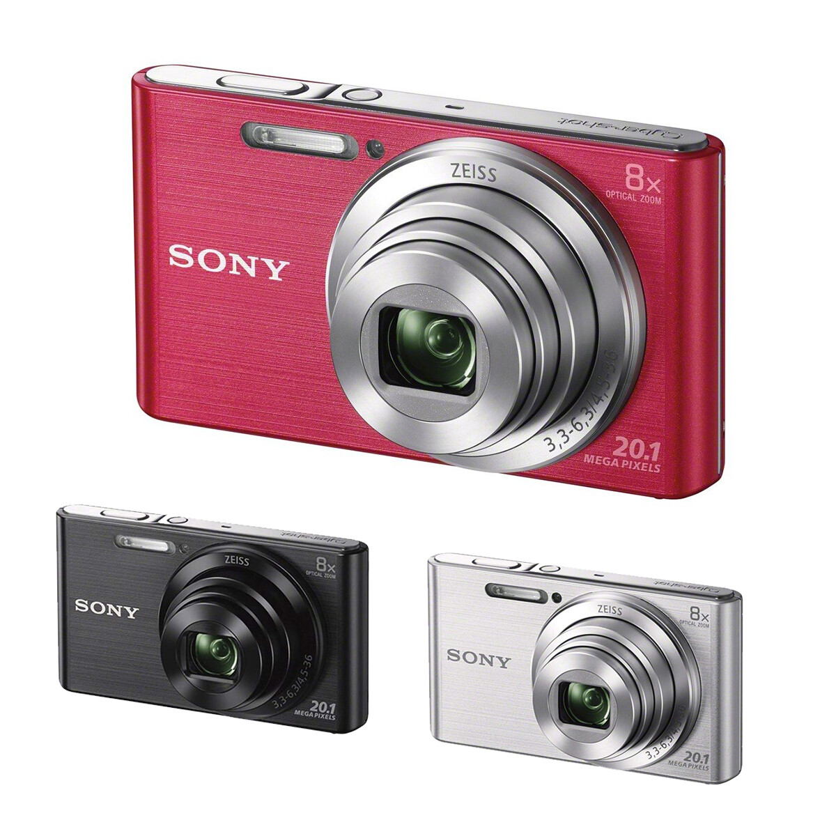 Sony DSC-W830 Cyber-Shot 20.1MP 8x zoom Digital Camera Silver