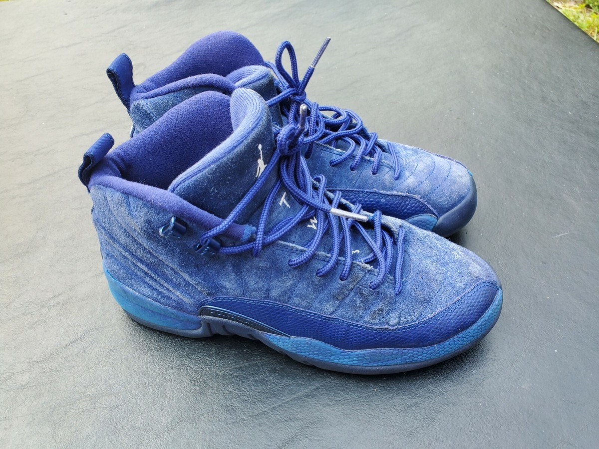 Nike Air Jordan 12 Retro BG Deep Royal Blue Suede 153265-400