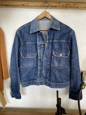 Vintage 1950s LEVIS 507XX BIG E Type 2 Levi's Denim Jacket #17 M