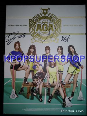 AOA 3rd Mini Album Heart Attack Autographed Signed Cover CD Rare