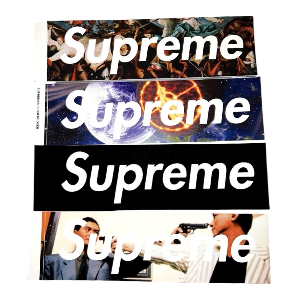 Lot of 4 Rare Supreme Bogo Box Logo Stickers Killer Undercover