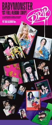 BABYMONSTER 1st Full Album DRIP YG TAG 7Ver SET QR+P.Book+3p P