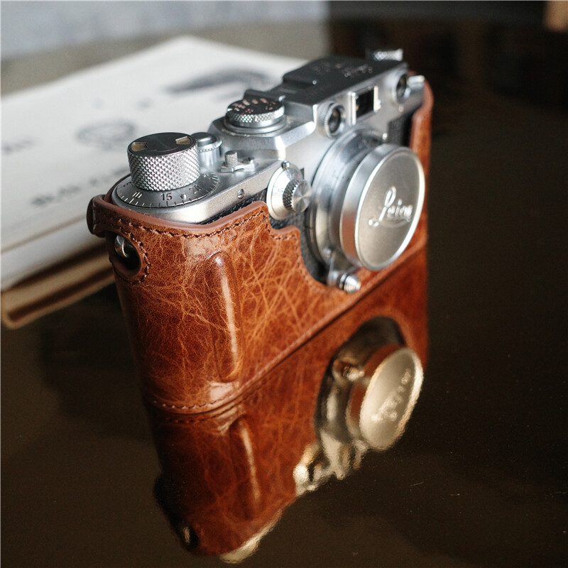 Cam-in Genuine Leather Half Case For Leica IIIF 3F IIIC 3C Camera