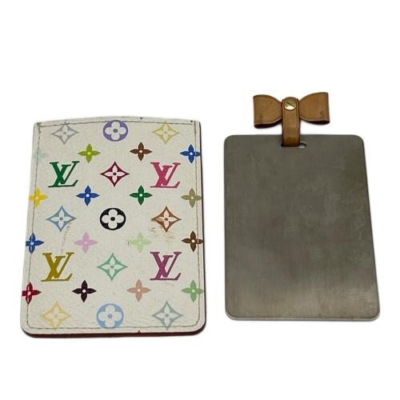 LOUIS VUITTON White Multicolor LV M92651 MIRROR TAKASHI MURAKAMI