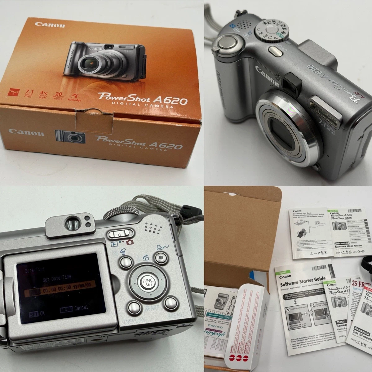 Preços baixos em Câmeras digitais Canon PowerShot A620 7-7.9MP | eBay