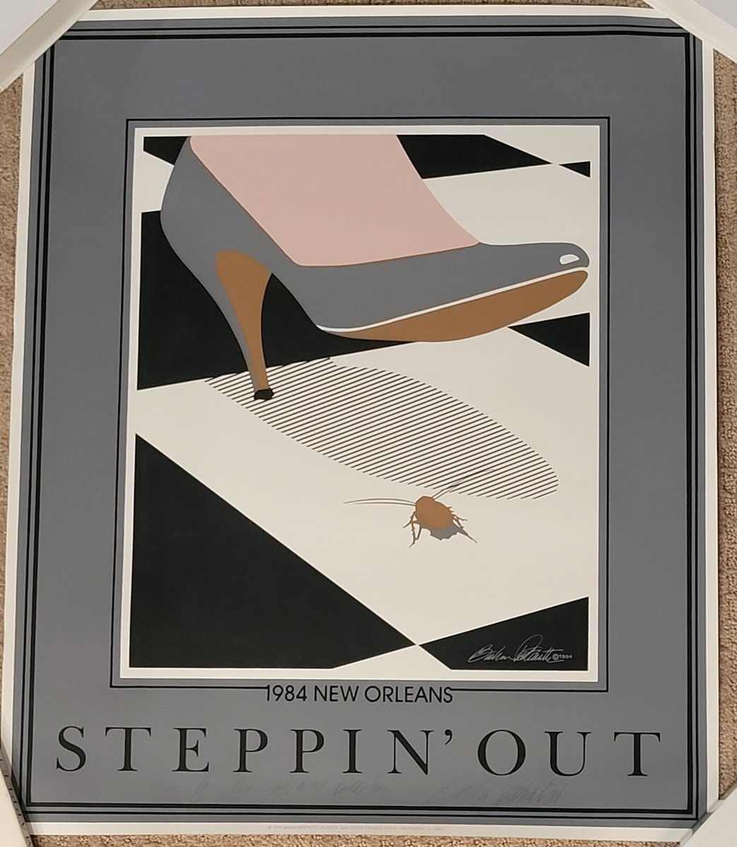 Vintage Signed & Numbered 1984 Poster New Orleans Steppin' Out