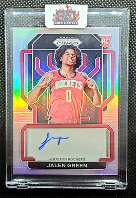 2021-22 Panini Prizm Jalen Green Rookie Auto Silver RC #RS-JGR