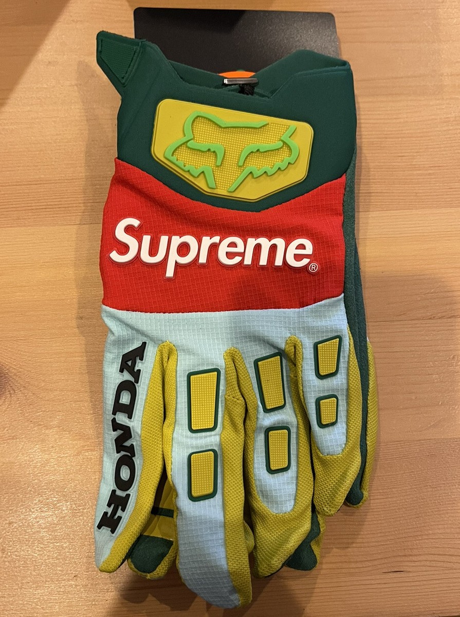 Supreme Honda Fox Racing Gloves Moss | eBay