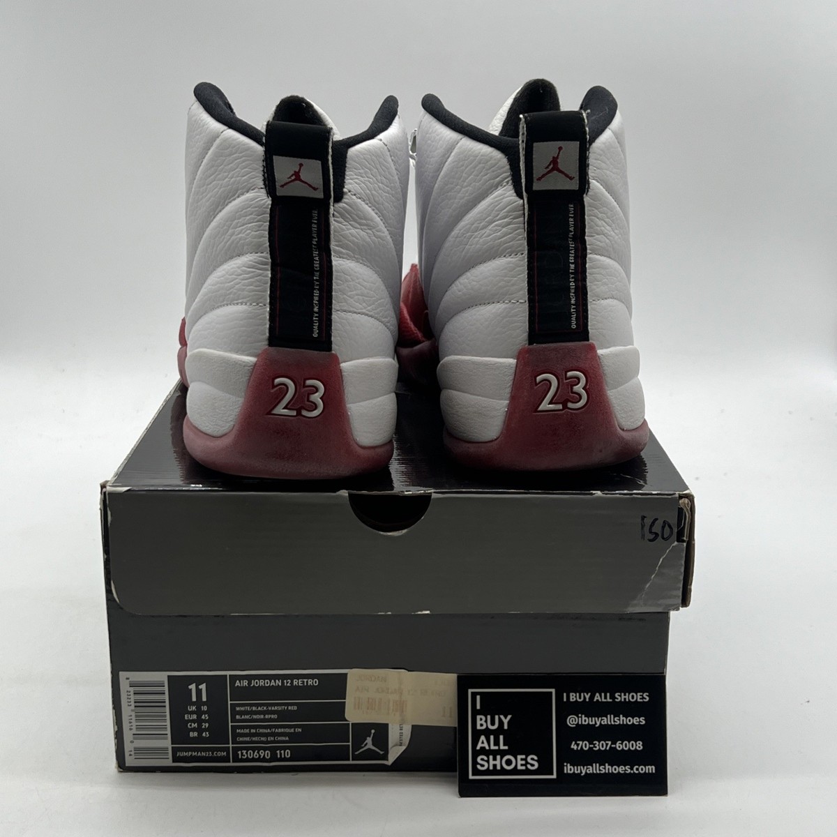 Size 11 - Air Jordan 12 Retro 2009 Cherry (130690-110