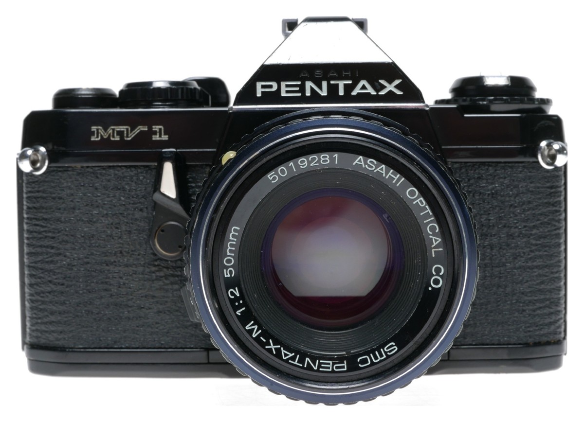 Asahi Pentax MV 1 35mm SLR Film Camera SMC Pentax-M 1:2/50 | eBay
