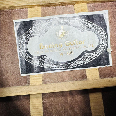 Acoustic Guitar Boeing W-400 Natural Sound Output Confirmed | eBay