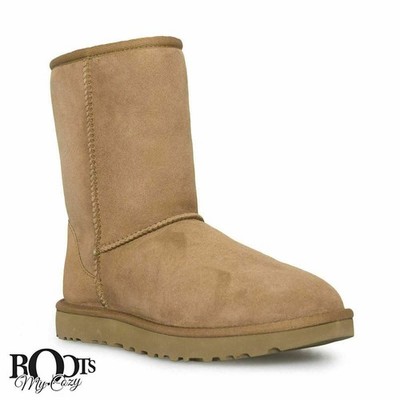 UGG CLASSIC SHORT II CHESTNUT SUEDE SHEEPSKIN WATERPROOF WOMENS