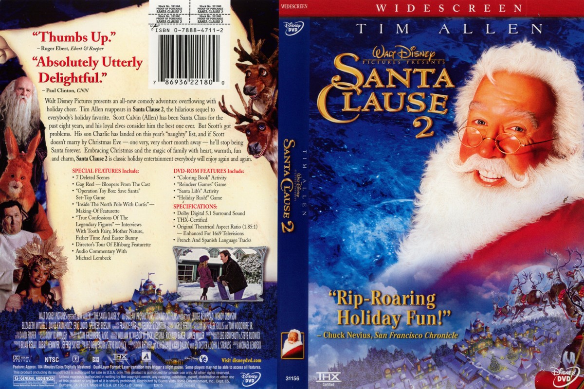 Disney Tim Allen Family Christmas Comedy The Santa Clause 2