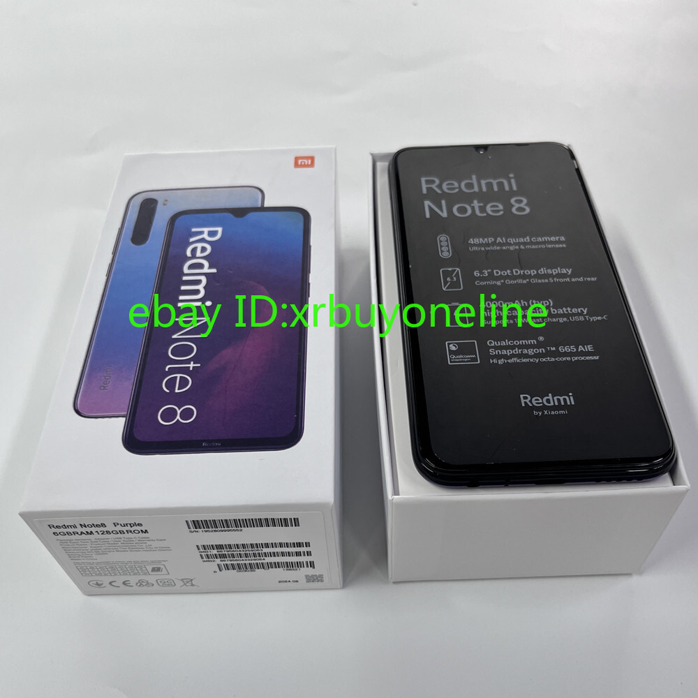 Unlocked Xiaomi Redmi Note 8 4/64GB 6/128GB 4G LTE Android Phone