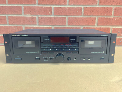 Tascam 202 MkIII Professional Dual Cassette Deck Vintage Rare as